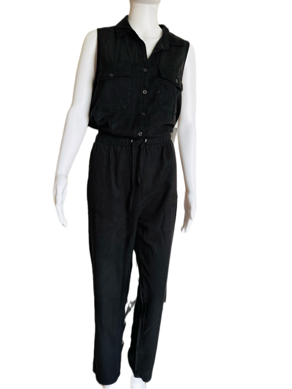 Velvet Heart Black Sleeveless Utility Jumpsuit